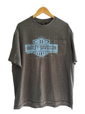 Harley Davidson Graphic Tee Texas Bedford Pocket T Shirt XL